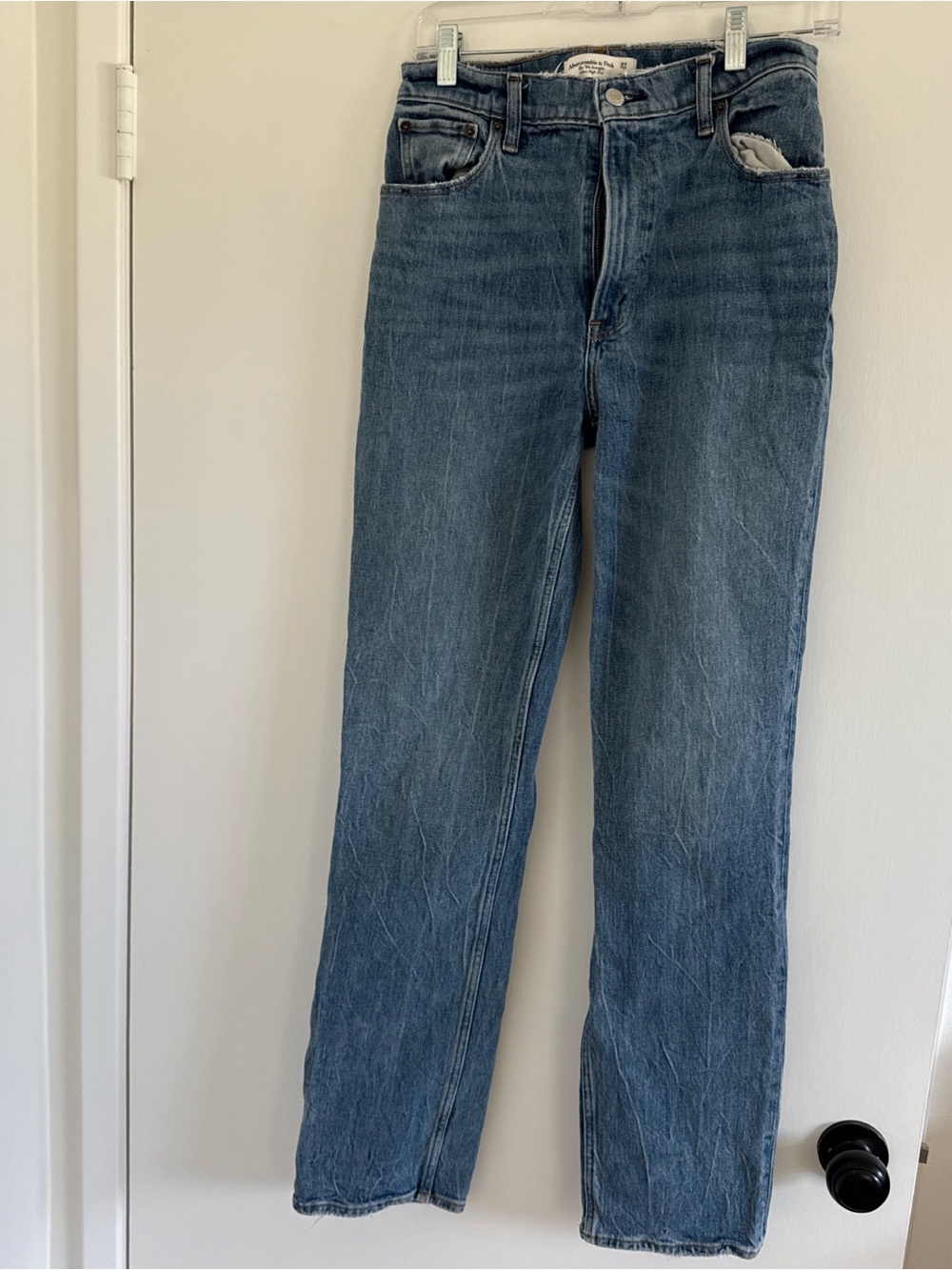 Abercrombie & Fitch Vintage-Mid Blue Straight Jeans